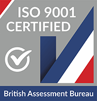 ISO 9001 Certification from the British Asessment Bureau